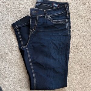 Silver Jeans Women's Dark Blue Skinny Jeans